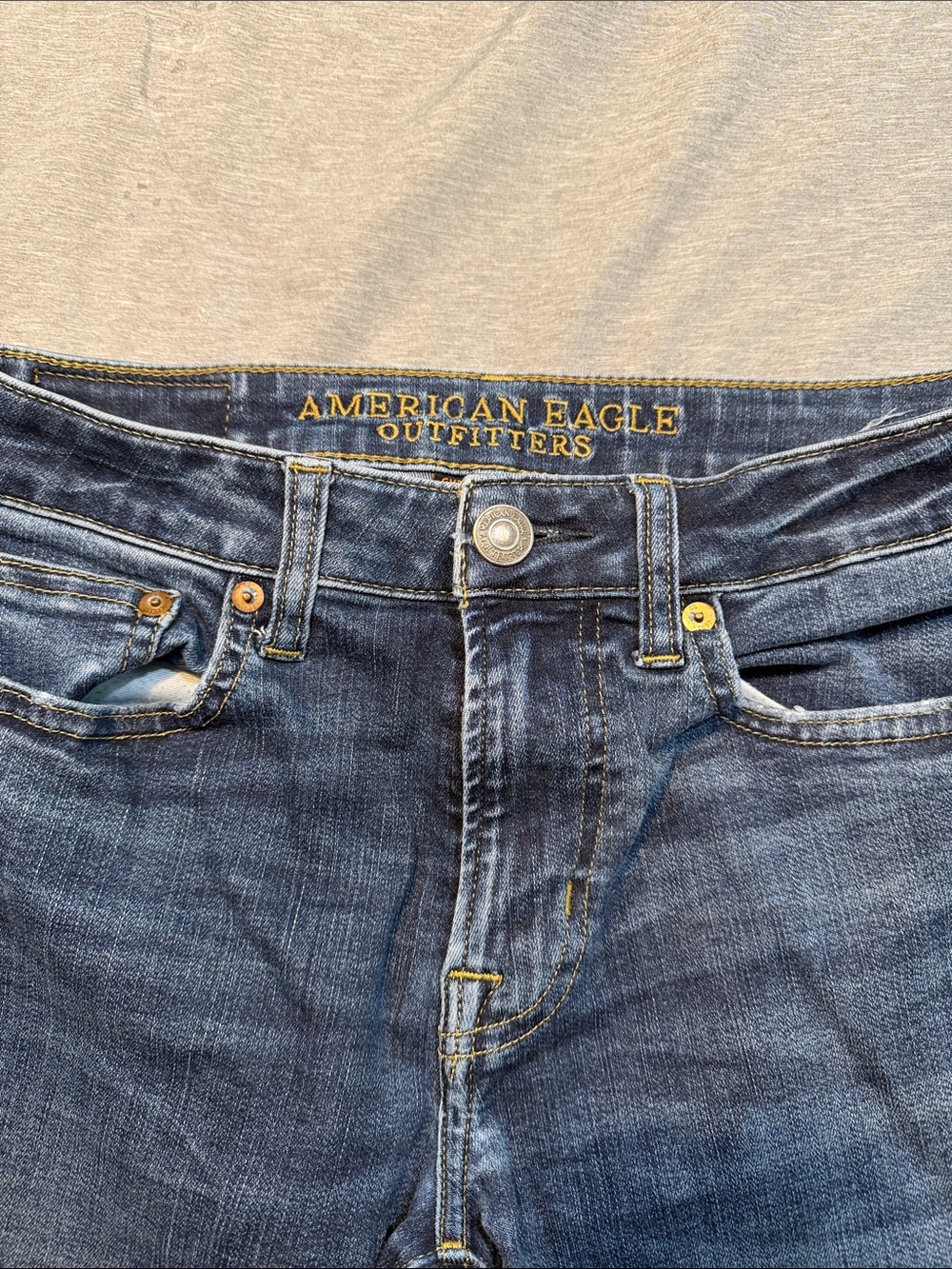 American Eagle Outfitters Men’s Dark Blue Slim Jeans
